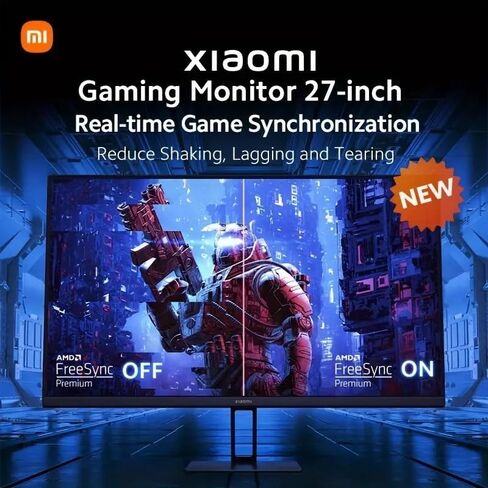 Xiaomi Gaming Monitor 27in 165Hz 1ms GTG 1920*1080 Fast IPS HDR10 FreeSync Premium Professional Calibration 99% sRGB 178° Wide Angle Tilt Adjustment TUV Low Blue Light Computer Screen Desktop Monitor in Saudi Arabia