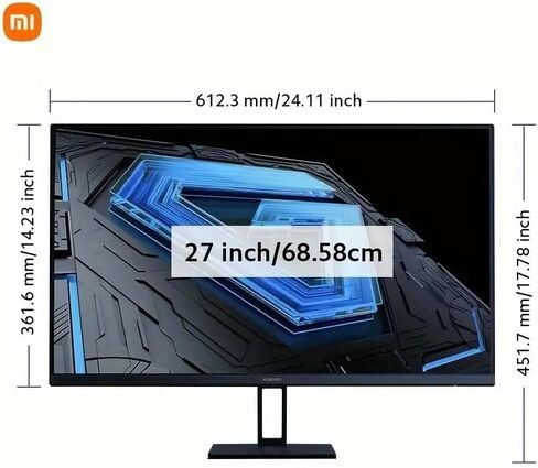 Xiaomi Gaming Monitor 27in 165Hz 1ms GTG 1920*1080 Fast IPS HDR10 FreeSync Premium Professional Calibration 99% sRGB 178° Wide Angle Tilt Adjustment TUV Low Blue Light Computer Screen Desktop Monitor in Saudi Arabia