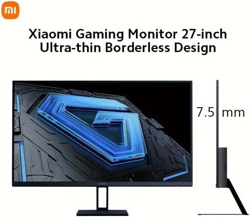 Xiaomi Gaming Monitor 27in 165Hz 1ms GTG 1920*1080 Fast IPS HDR10 FreeSync Premium Professional Calibration 99% sRGB 178° Wide Angle Tilt Adjustment TUV Low Blue Light Computer Screen Desktop Monitor in Saudi Arabia