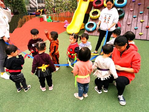 KIKIGOAL Children's Walking Ropes for Preschool Daycare School Kids Outdoor Colorful Handles For Up To 12 Children 2 Teachers (Handle style) in Saudi Arabia
