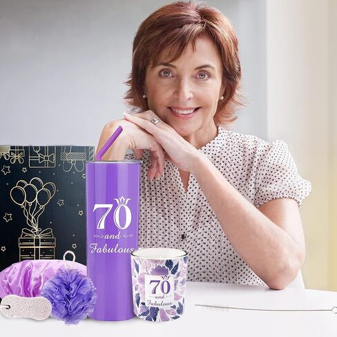 70th Birthday Gift for Women, 70 and Fabulous, 70th Glass, 70th Birthday Tumbler, 70th Birthday Gift for Mom, Gift for a 70 Year Old Woman, 70 year old gifts, 70th Birthday Cup, Happy 70th Bday Gifts in Saudi Arabia