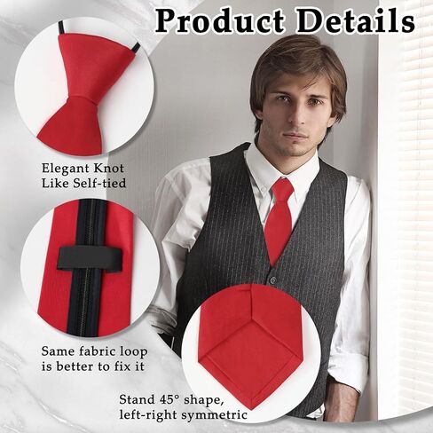 Zipper Ties for Men Boys 3.15' 'Pre-tied Adjustable Mens Necktie for School Uniforms Graduation Business Wedding in Saudi Arabia