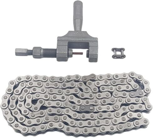428 Motorcycle Standard Roller Chain 140Links + Chain Breaker for 50cc-125cc Dirt Pit Bike ATV Quad Go Kart Scooter Mini Bike in Saudi Arabia