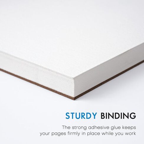 ورق ألوان مائية من Fuumuui - 30 ورقة مقاس 9 × 12 بوصة لوحة ألوان مائية مضغوطة على البارد - 140 رطل/300 جرام في المتر المربع لحبر الغواش المائي in Kuwait