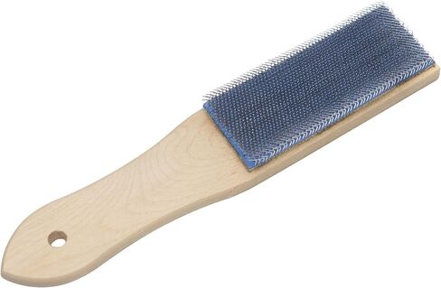 𝙁𝙞𝙡𝙚 𝘾𝙖𝙧𝙙 Steel Brush for Cleaning Filings, 8inch Wooden Handle Carded Cleaner with Rigid Metal Bristles, Good Hand Files Rasps Maintenance Tool for Hobbyists and Luthier in Saudi Arabia