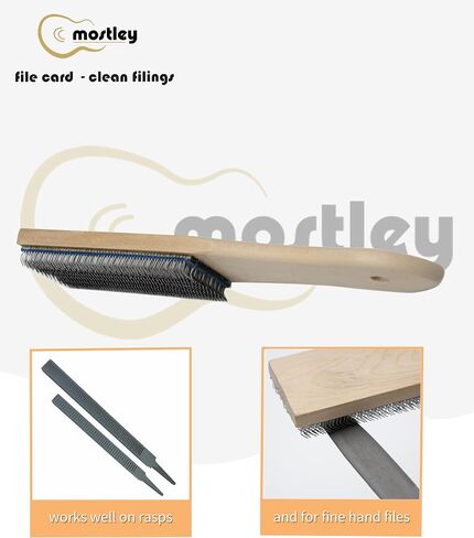 𝙁𝙞𝙡𝙚 𝘾𝙖𝙧𝙙 Steel Brush for Cleaning Filings, 8inch Wooden Handle Carded Cleaner with Rigid Metal Bristles, Good Hand Files Rasps Maintenance Tool for Hobbyists and Luthier in Saudi Arabia