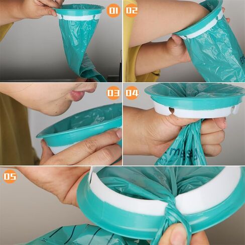 حقيبة القيء 32 حزمة أكياس التقيؤ عالية الكثافة أكياس تقيؤ 1000 مل حقيبة مريضة حقيبة دوار الهواء أكياس الغثيان القابل للتصرف للأطفال الصباح النساء الحوامل سيارة دوار الحركة in Kuwait