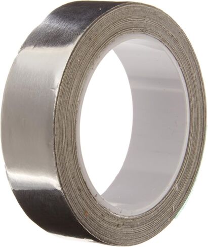 شريط رقائق الألومنيوم الفضي من TapeCase مع لاصق أكريليك موصل، تم تحويله من 3M 1120، طول 6 ياردة، عرض 0.25 بوصة، لفة in Saudi Arabia