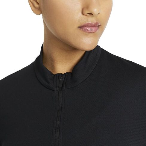 Nike Women Dri-FIT UV Victory Full Zip Golf Jacket Black/White Large in Saudi Arabia