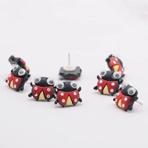 Cute Bee Push Pins Decorative Thumbtacks - JruiZhp 20 Pcs Creative Shape Drawing Pins for Feature Wall, Whiteboard, Cork Board, Photo Wall, Paper Memo Nail - Office Accessories (Bee) in Saudi Arabia