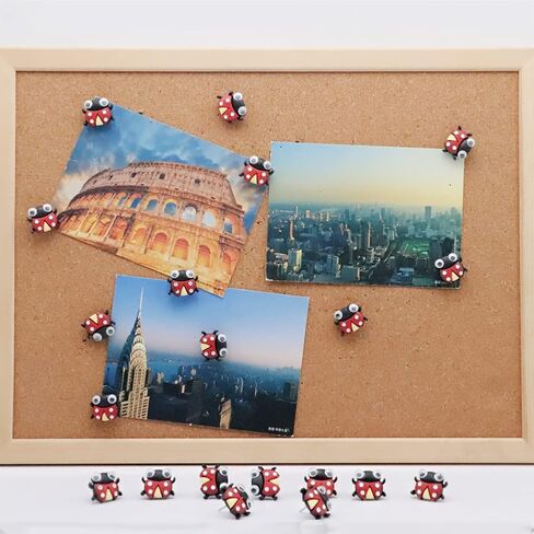Cute Bee Push Pins Decorative Thumbtacks - JruiZhp 20 Pcs Creative Shape Drawing Pins for Feature Wall, Whiteboard, Cork Board, Photo Wall, Paper Memo Nail - Office Accessories (Bee) in Saudi Arabia