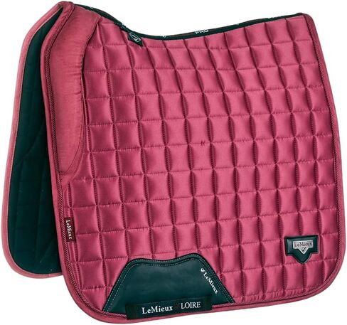وسادة سرج LeMieux Dressage Loire Memory Square Saddle - وسادات سرج إنجليزية للخيول - معدات وإكسسوارات ركوب الفروسية (وردة فرنسية - كبيرة) in Saudi Arabia