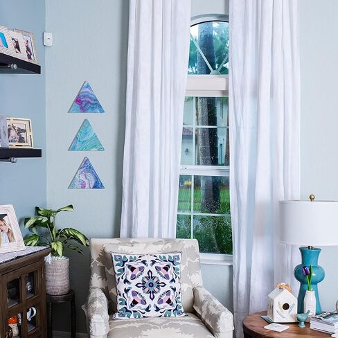 قطعتان من القماش المثلث من WA Portman - قماش مثلث صغير وكبير - قطر 20 سم و40 سم (15.75 بوصة و7.9 بوصة) - قطعتان من القماش المثلث للرسم - قماش على شكل قطعتين من القماش الصغير والكبير in Kuwait