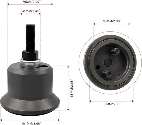 أداة تثبيت ختم العمود المرفقي الأمامي من RULLINE 303-1509 متوافقة مع Ford Super Duty 6.7L Power Stroke F-250 F-350 F-450 F-550 و2016-2021 F-650 F-750 نماذج من الصلب الكربوني Alt ST-137B in Saudi Arabia