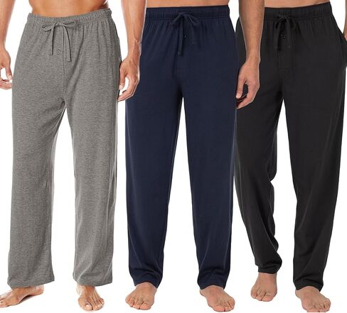 WEARY Men's Loose Jersey Knit Sleep Pajama Lounge Pant Comfy (2 & 3 Packs) in Saudi Arabia