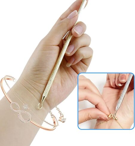 3 Pcs Bracelet Helper Tool Hook, Bracelet Helper, Jewelry Clasp Helper Wearing Tool Aid Assistance Metal Bracelet Helper Tool for Necklace Watch Band Jewelry Clasps Zippers and Closures in Saudi Arabia