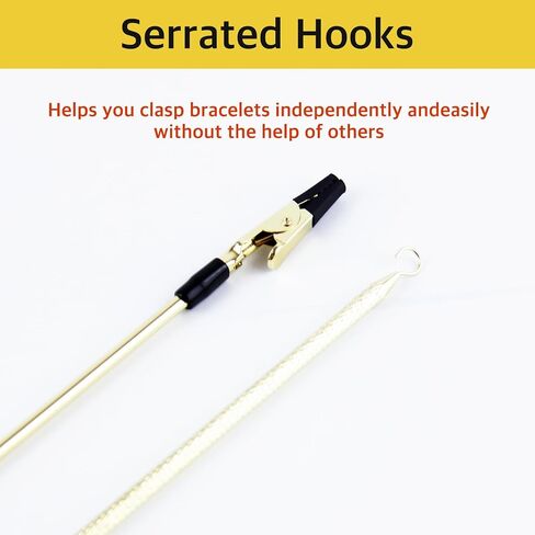 3 Pcs Bracelet Helper Tool Hook, Bracelet Helper, Jewelry Clasp Helper Wearing Tool Aid Assistance Metal Bracelet Helper Tool for Necklace Watch Band Jewelry Clasps Zippers and Closures in Saudi Arabia