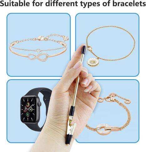 3 Pcs Bracelet Helper Tool Hook, Bracelet Helper, Jewelry Clasp Helper Wearing Tool Aid Assistance Metal Bracelet Helper Tool for Necklace Watch Band Jewelry Clasps Zippers and Closures in Saudi Arabia