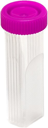 Caplugs Evergreen 240-5400-K8K SlideFix Slide Jars, 4 Places, Fuchsia Cap, Polypropylene CoPolymer, Natural (Pack of 1000) in Saudi Arabia
