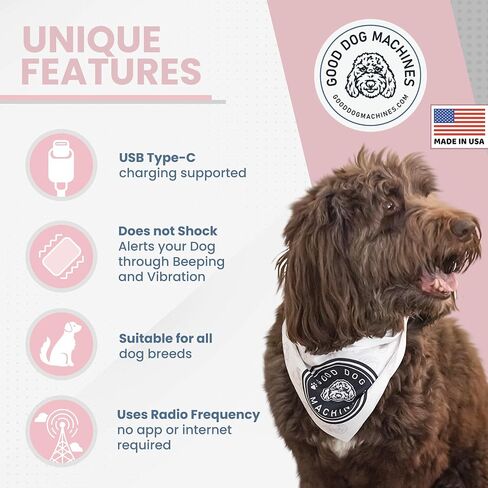 No Shock Collar for Dogs - Made in USA No Pain Dog Training Collar with Remote for Vibration and Sound - Waterproof Training Collar with Passive Pet Tracking in Saudi Arabia
