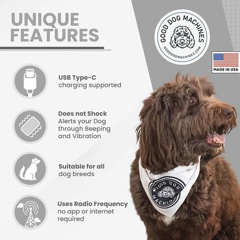 No Shock Collar for Dogs - Made in USA No Pain Dog Training Collar with Remote for Vibration and Sound - Waterproof Training Collar with Passive Pet Tracking in Saudi Arabia