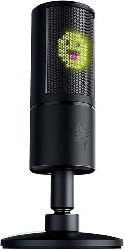 ميكروفون Razer seiren x USB المتدفق بدرجة احترافية مدمج للصدمات ونمط التقاط supercardiod من الألومنيوم المؤكسد باللون الأبيض الزئبقي المتجدد in Saudi Arabia