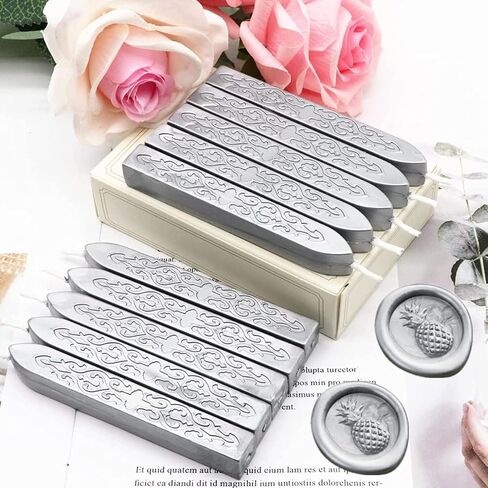 Wax Seal Sticks, ONWINPOR 12 Pieces Pine Green Sealing Wax Sticks with Wicks, Antique Sealing Wax for Wax Seal Stamp, Wedding Invitations, Gift Wrapping, Christmas Gift (Pine Green) in Kuwait