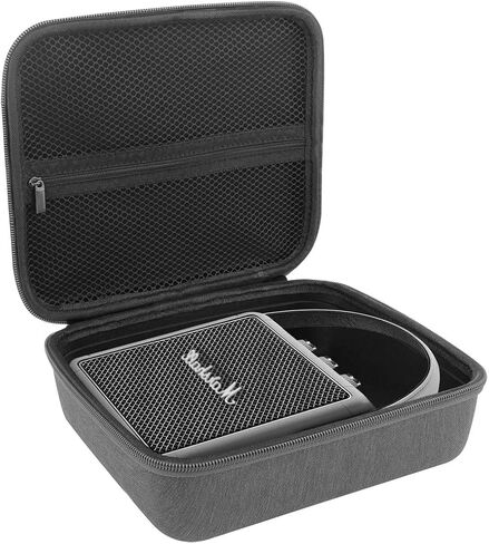 Geekria Carrying Case for Marshall Stockwell II Portable Bluetooth Speaker, Stockwell 2 Waterproof Wireless Speaker, Hard Shell Traveling Bag with Room for Cable, Charger, and Parts (Black) in Saudi Arabia