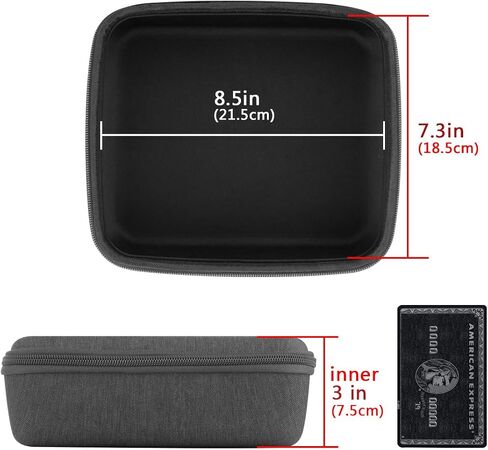 Geekria Carrying Case for Marshall Stockwell II Portable Bluetooth Speaker, Stockwell 2 Waterproof Wireless Speaker, Hard Shell Traveling Bag with Room for Cable, Charger, and Parts (Black) in Saudi Arabia