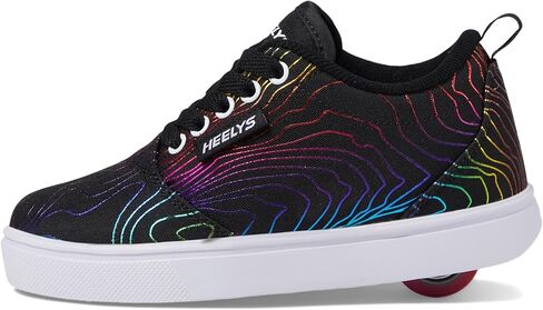HEELYS Girl's Pro 20 Prints (Little Kid/Big Kid/Adult) Black/Rainbow 1 Little Kid M in Saudi Arabia