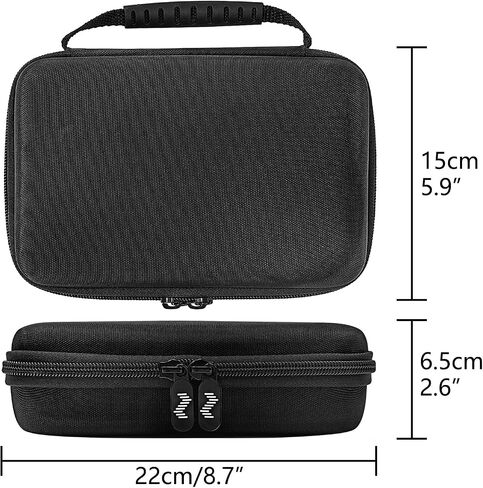 حقيبة سفر مخملية ممتازة متوافقة مع حافظة Focusrite Scarlett 2i2 من الجيل الرابع لواجهة الصوت، حافظة HardShell مطابقة 2i2 وحقيبة حمل واقية للسفر (أسود) in Kuwait