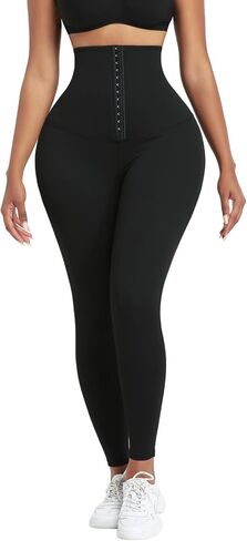SLMLEES Sauna Leggings Pants for Women High Waisted Sweating Compression Slimming Thermo Workout Tummy Control Shaper in Saudi Arabia
