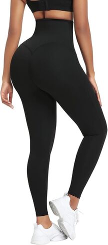 SLMLEES Sauna Leggings Pants for Women High Waisted Sweating Compression Slimming Thermo Workout Tummy Control Shaper in Saudi Arabia