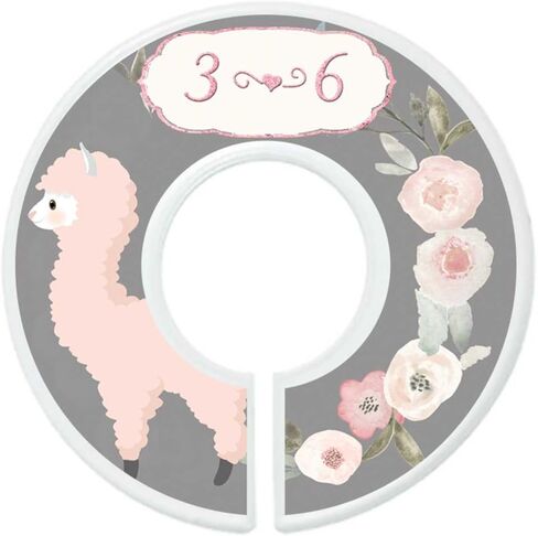 Nursery Closet Dividers Closet Organizers Baby Girl Clothes Dividers Llamas in Kuwait