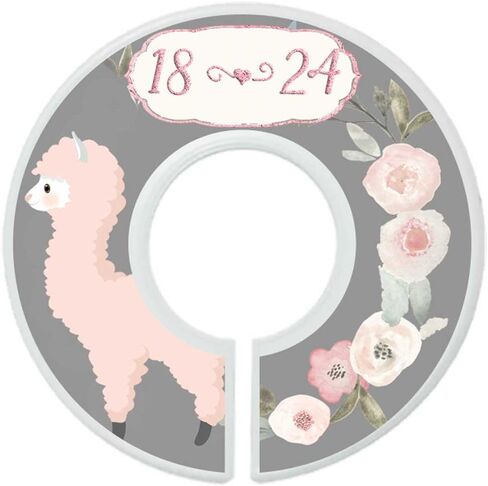 Nursery Closet Dividers Closet Organizers Baby Girl Clothes Dividers Llamas in Kuwait