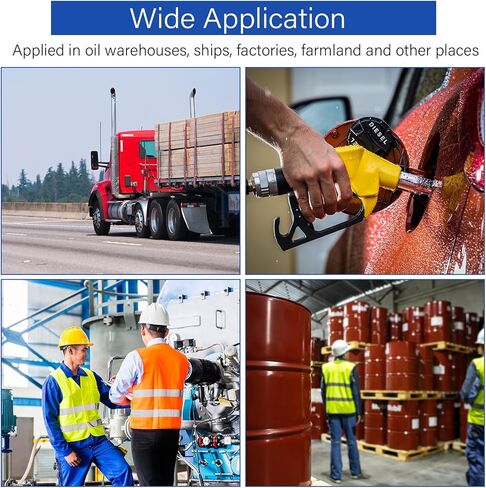 2 قطعة من مقياس تدفق الوقود الميكانيكي من الألومنيوم 1 بوصة BSP جالون مقياس تدفق الوقود مع الملحقات، 7-20 GPM 4-عداد تدفق زيت وقود الغاز الرقمي ± 1% دقة عالية، لمضخات نقل خزان الوقود in Kuwait