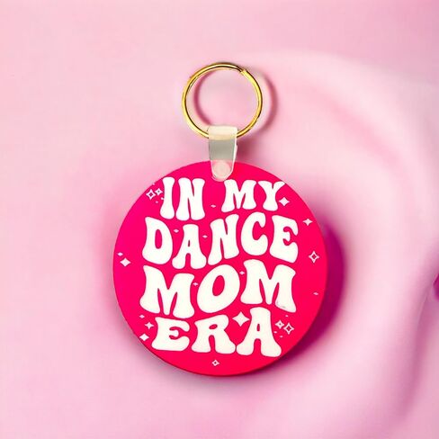 سلسلة مفاتيح من الأكريليك من Dance Mom Era، حلقة مفاتيح منقوشة باللون الوردي، هدية رقص في عيد الأم، هدية تقدير in Saudi Arabia