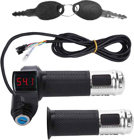 قبضة خنق الدراجة الكهربائية، سكوتر دراجة كهربائية عالمية، مقابض خنق ملتوية مع شاشة LED ومسرع خزانة مفتاح الطاقة in Kuwait