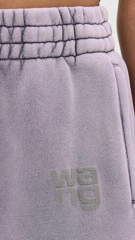 بنطال رياضي نسائي كلاسيكي من Alexander Wang يحمل شعار طلاء منتفخ in Kuwait