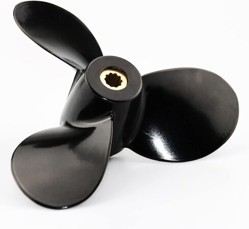 CAPTAIN Outboard Propeller fit SUZIKI 4-6HP, 10 Spline Tooth Board Prop, OEM RH Aluminum Propellers for DF4 DF5 DF6 Engines in Saudi Arabia