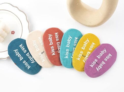 Toddler Baby Boys Girls No Show Socks Cotton Anti Slip with Grip Botttom Low Cut Invisable Slipper Socks in Kuwait