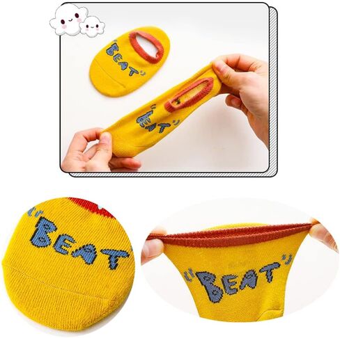 Toddler Baby Boys Girls No Show Socks Cotton Anti Slip with Grip Botttom Low Cut Invisable Slipper Socks in Kuwait