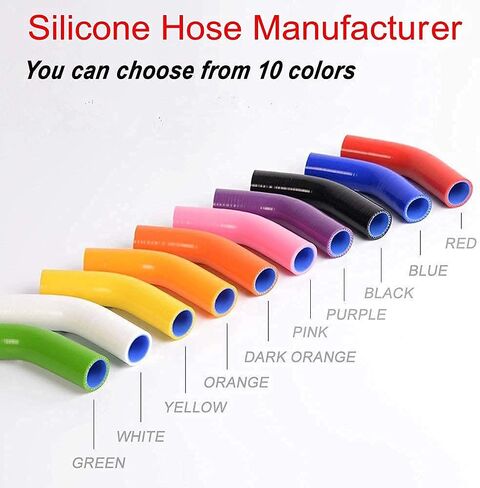 مشابك خرطوم معززة من السيليكون متوافقة مع مدخل Mini Cooper S 1.6 R56 Turbo (برتقالي) in Kuwait