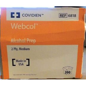 2 علبة كحول تحضير، معقمة، متوسطة، طبقتين in Kuwait