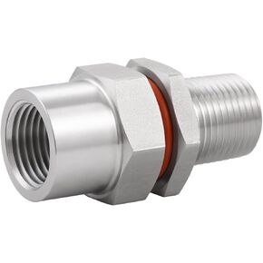 Enoch's Land Stainless Steel Home Brew Kettle Weldless Bulkhead,1/2" MPT X 1/2" FPT Bulkhead Fitting for Beer Wine Home Brewing Kettle in Kuwait