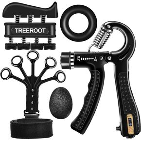 5 قطع من مجموعات تدريب قوة القبضة، مقوي قبضة اليد، مقوي الساعد، تمرين الساعد، تمرين الإصبع، مقوي المعصم، كرة تخفيف التوتر، حلقة قبضة in Kuwait