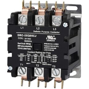 SUNLEE 50 Amp 65 RES 3 Pole 120v coil SunLee DP Contactor A2L Compliant UL Recognized & Approved for UL 60335 HVAC Contactor 42DF35AF equivalent in Kuwait