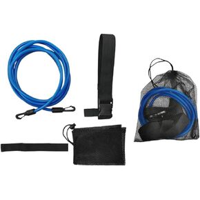 3 Meter Elastic Swimming Tether Trainer Belt with Bungee Cord Adjustable 55cm-1.05m Waist Belt for Stationary Swim Training in Saudi Arabia