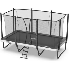 Air Rectangle Trampoline 8X14FT 1800LBS Weight Capacity Outdoor Square Gymnastics Heavy-DutyTrampolines with Net Enclosure for Kids Adults in Saudi Arabia