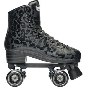 Impala Rollerskates, Unisex-Adult, Impala Quad Skate, Black/Leopard, 5 in Kuwait